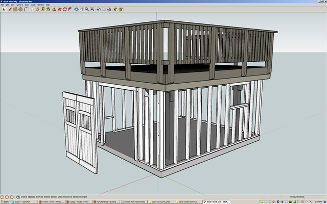  the 3D deck & shed plans into sketchup so that others can benefit