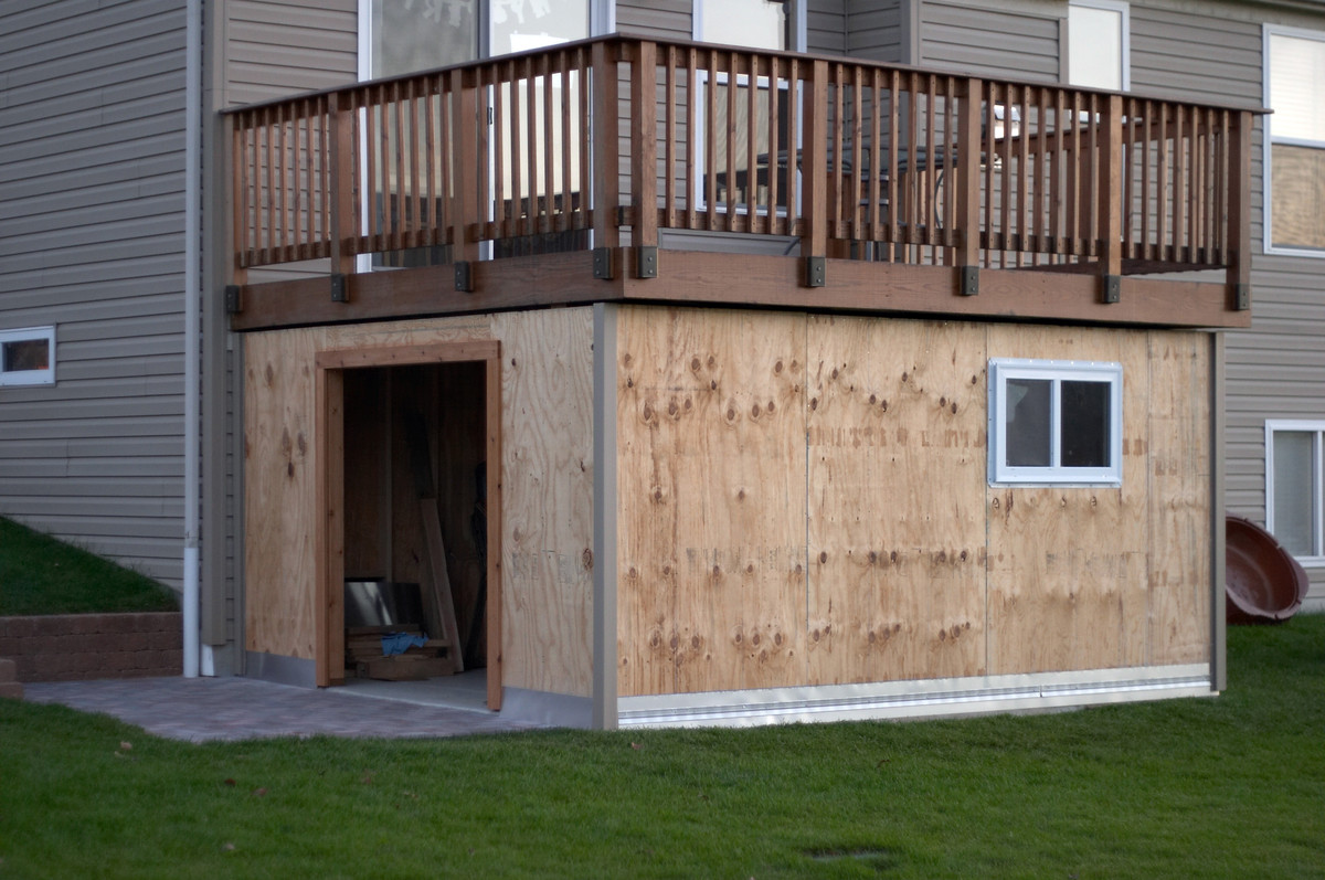 Build Shed Under Deck