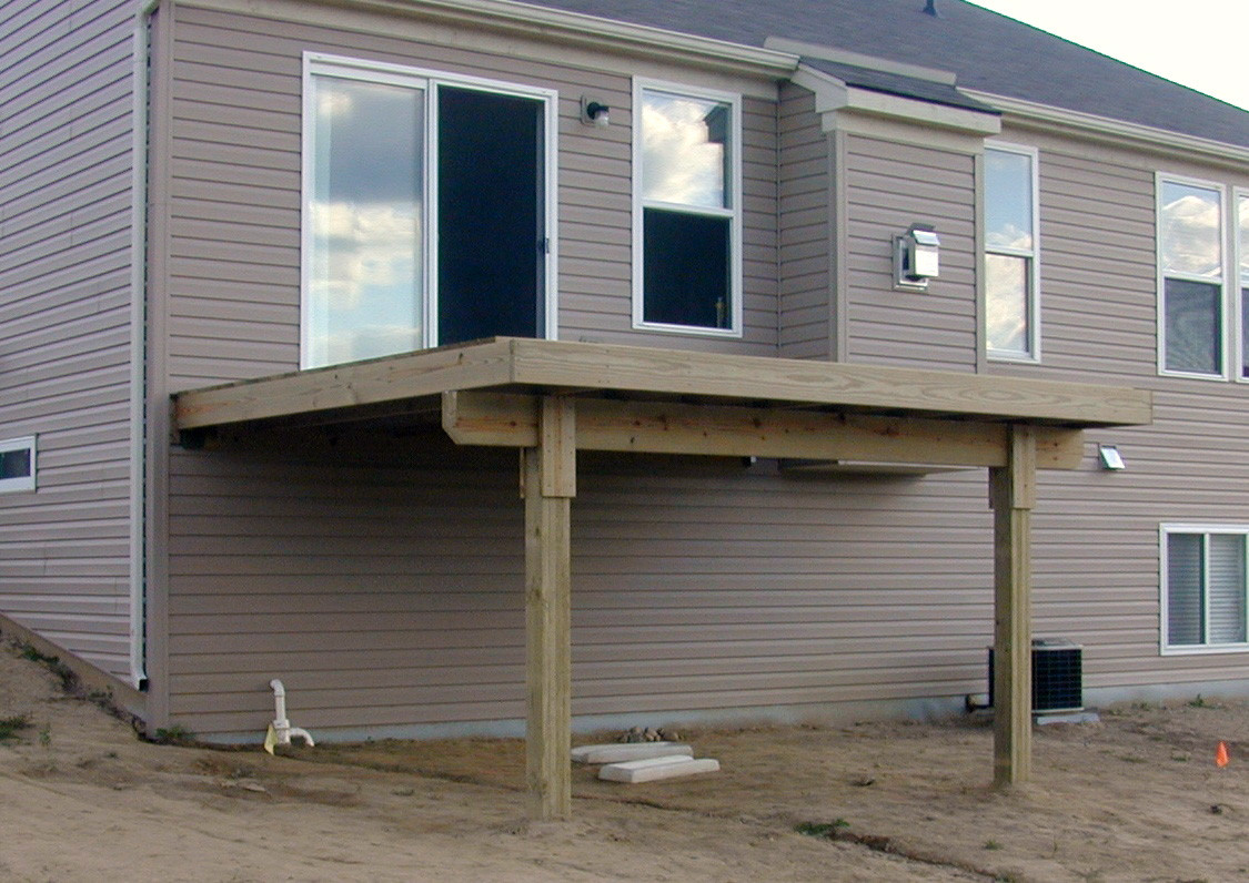 Deck with Shed Roof